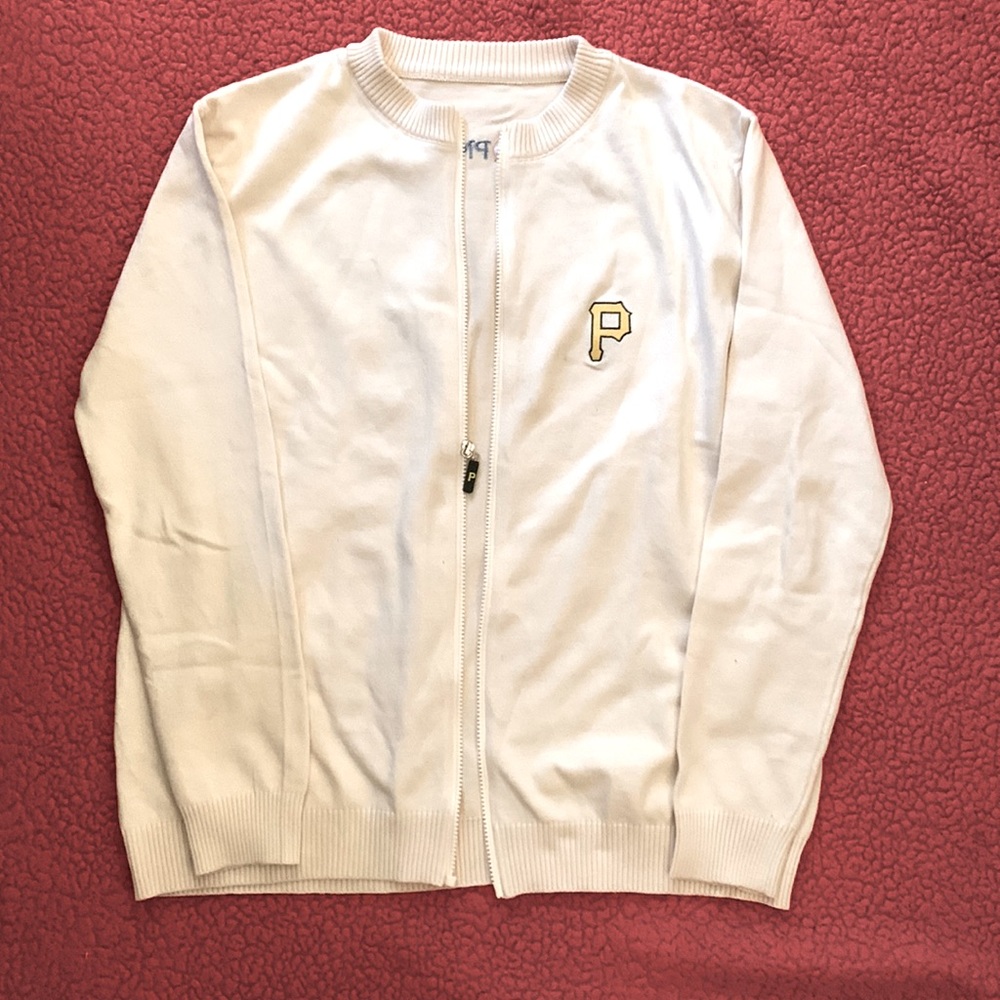 Pittsburg Pirates giveaway cardigan. Full zip